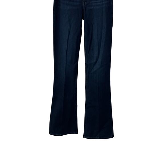 PAIGE DENIM WOMENS SIZE 24 HIGH RISE FLARE LAUREL CANYON DARK WASH BLUE NEW - Picture 8 of 15